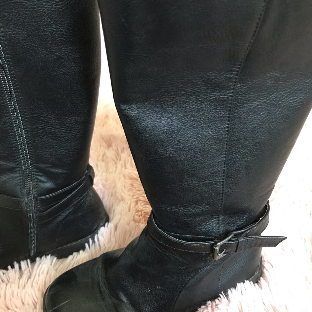 Girls black riding boots